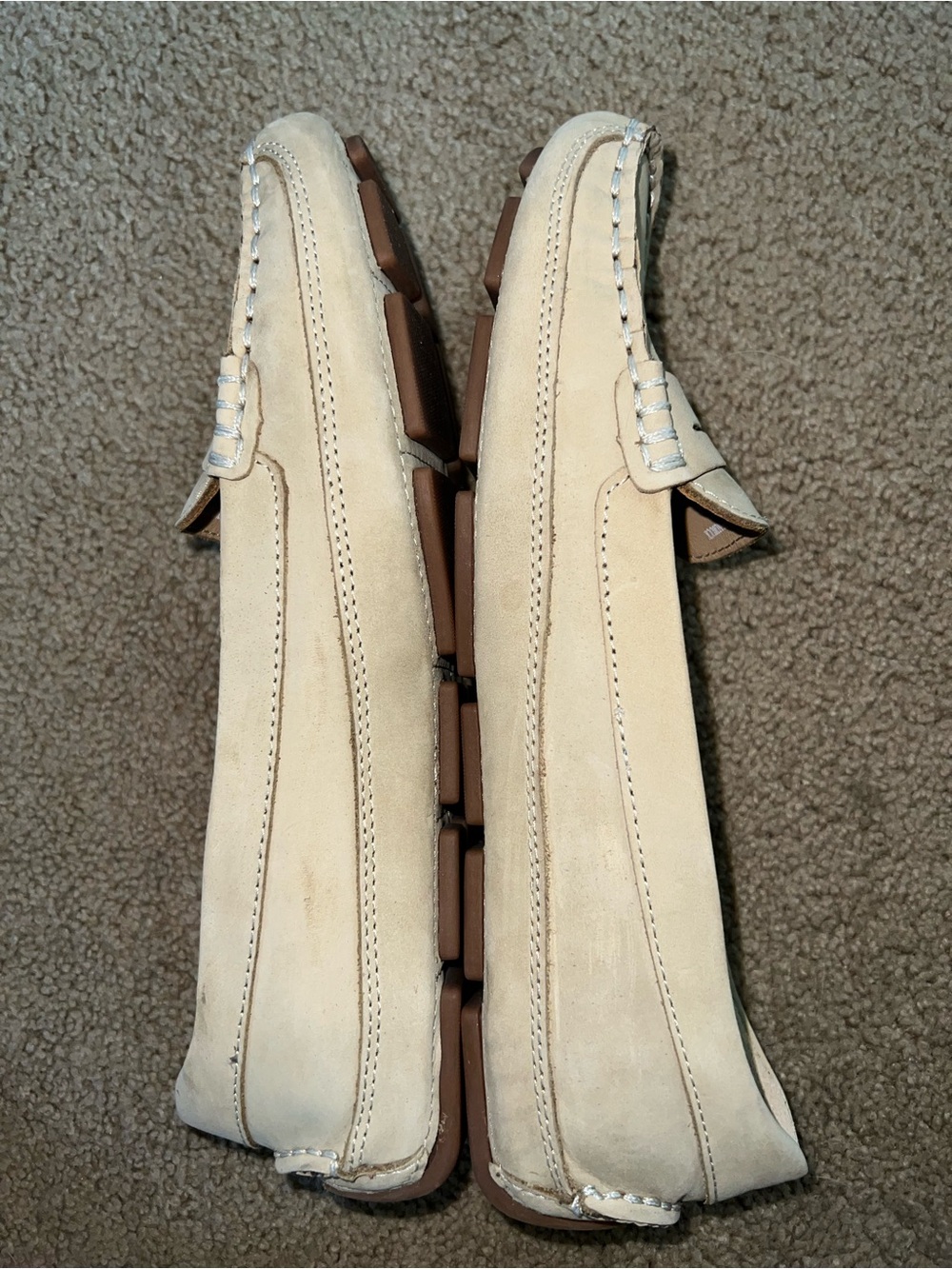 Women’s Sebago Kedge Penny Loafer Nubuck Leather Driver Moccasins – 7.5 Taupe - Picture 4 of 13